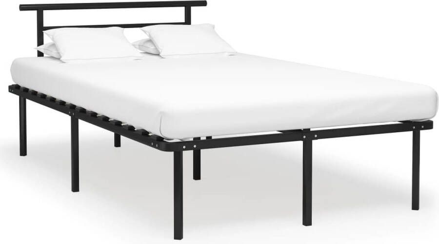 VidaLife Bedframe metaal zwart 120x200 cm