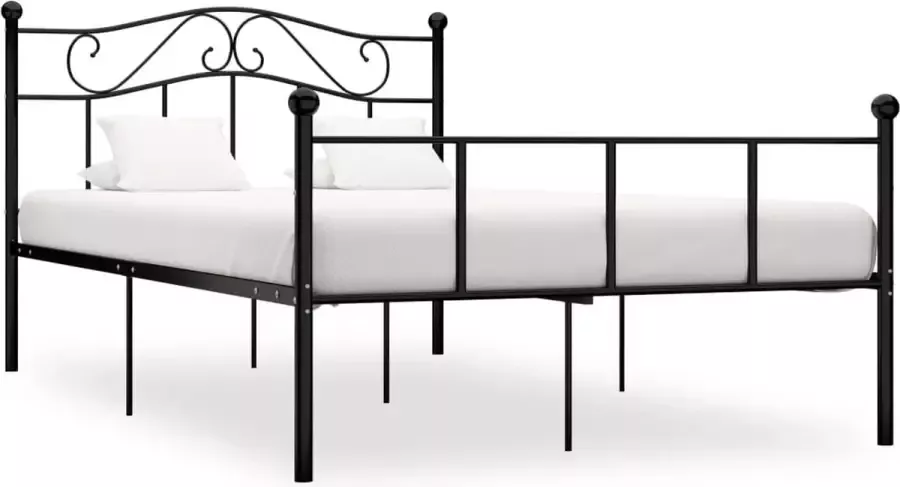 VidaLife Bedframe metaal zwart 120x200 cm - Foto 7