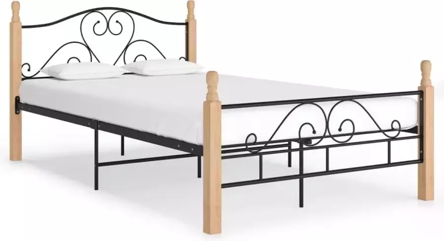 VidaLife Bedframe metaal zwart 120x200 cm - Foto 6