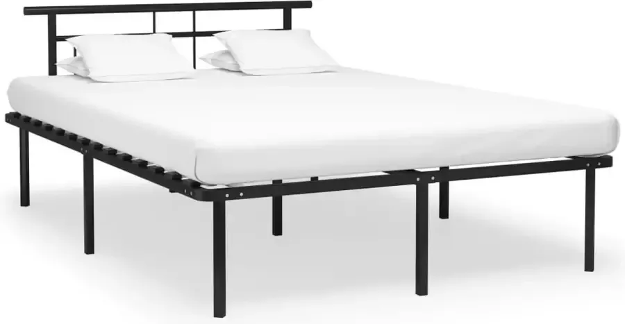 VidaLife Bedframe metaal zwart 140x200 cm - Foto 6