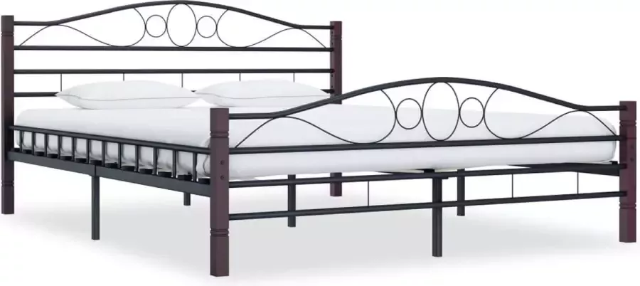 VidaLife Bedframe metaal zwart 140x200 cm - Foto 10