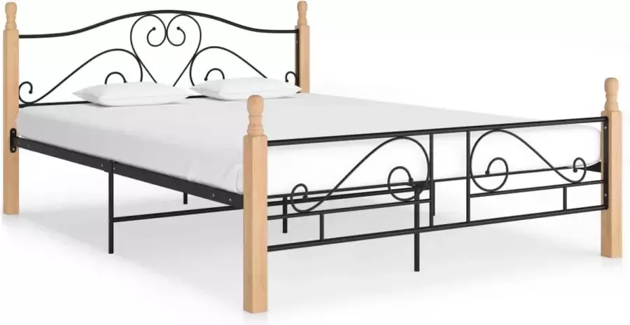 VidaLife Bedframe metaal zwart 140x200 cm - Foto 7