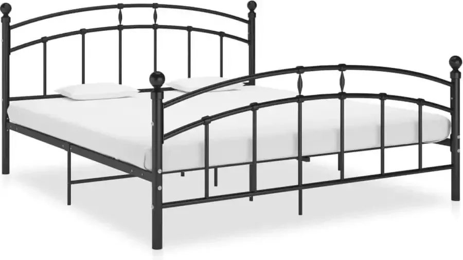 VidaLife Bedframe metaal zwart 160x200 cm - Foto 4