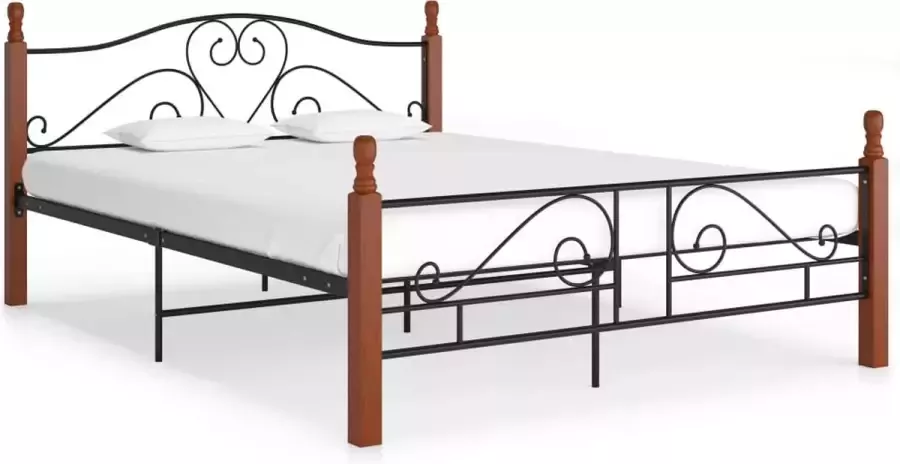VidaLife Bedframe metaal zwart 160x200 cm - Foto 8