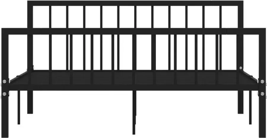 VidaLife Bedframe metaal zwart 160x200 cm - Foto 7