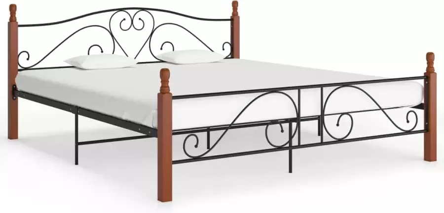 VidaLife Bedframe metaal zwart 180x200 cm - Foto 6