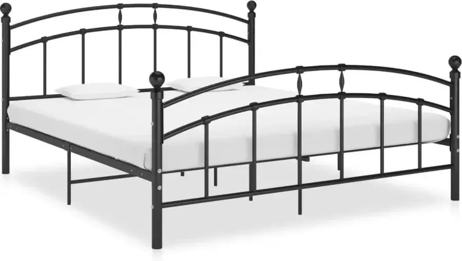 VidaLife Bedframe metaal zwart 180x200 cm - Foto 3