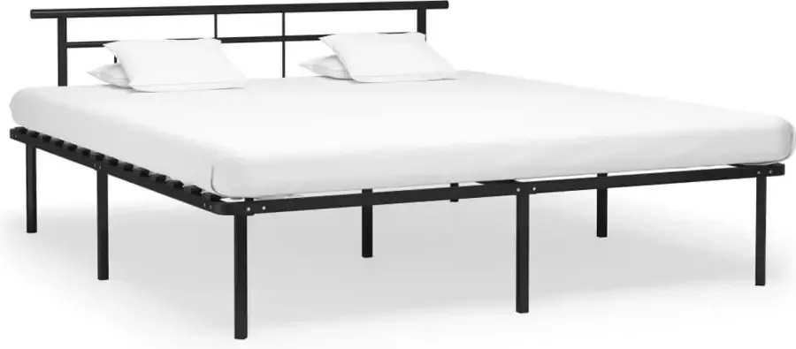 VidaLife Bedframe metaal zwart 180x200 cm - Foto 8