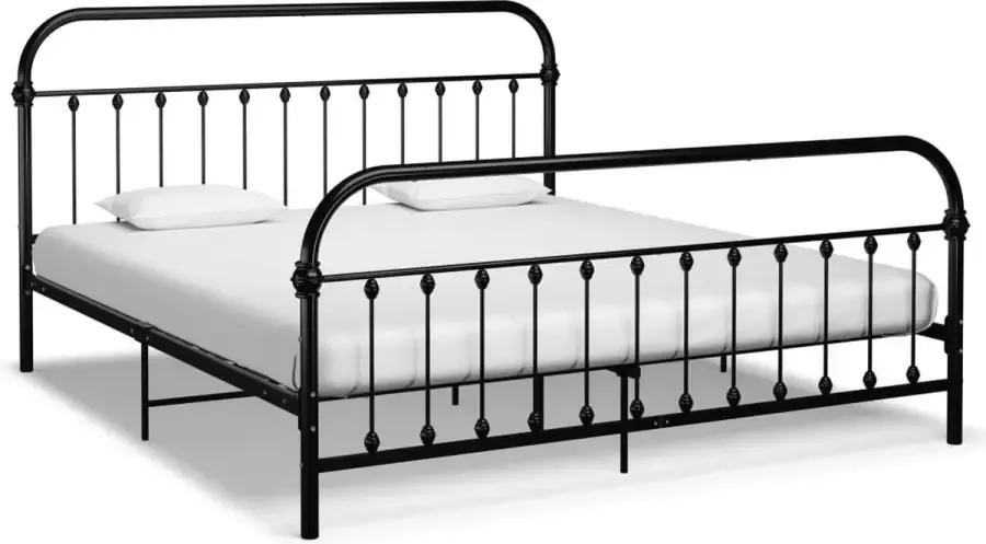 VidaLife Bedframe metaal zwart 180x200 cm - Foto 4
