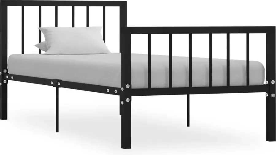 VidaLife Bedframe metaal zwart 90x200 cm - Foto 6