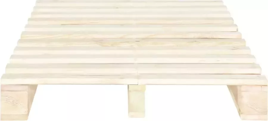 VidaLife Bedframe pallet massief grenenhout 120x200 cm