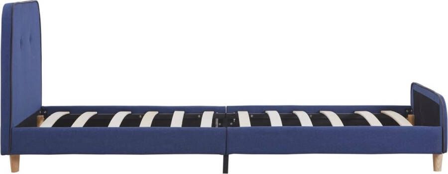 VidaLife Bedframe stof blauw 90x200 cm