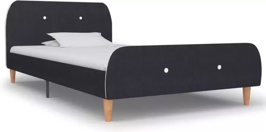 VidaLife Bedframe stof donkergrijs 90x200 cm