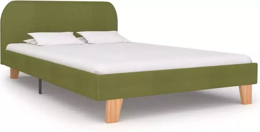 VidaLife Bedframe stof groen 120x200 cm - Foto 2