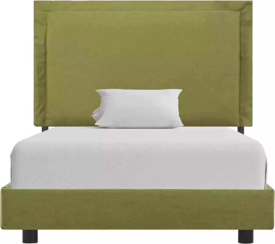 VidaLife Bedframe stof groen 90x200 cm