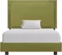 VidaLife Bedframe stof groen 90x200 cm - Thumbnail 2