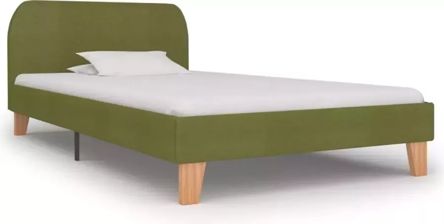 VidaLife Bedframe stof groen 90x200 cm