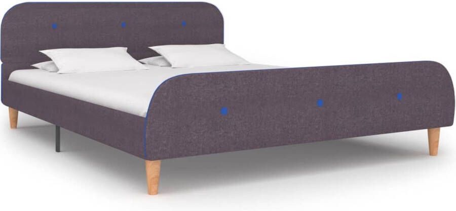 VidaLife Bedframe stof taupe 140x200 cm