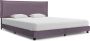 VidaLife Bedframe stof taupe 180x200 cm - Thumbnail 1