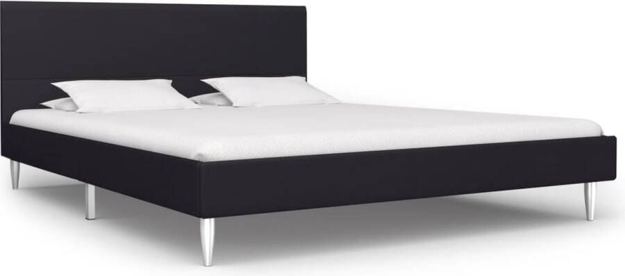 VidaLife Bedframe stof zwart 160x200 cm