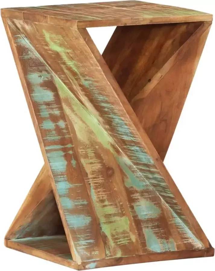 VidaLife Bijzettafel 35x35x55 cm massief gerecycled hout