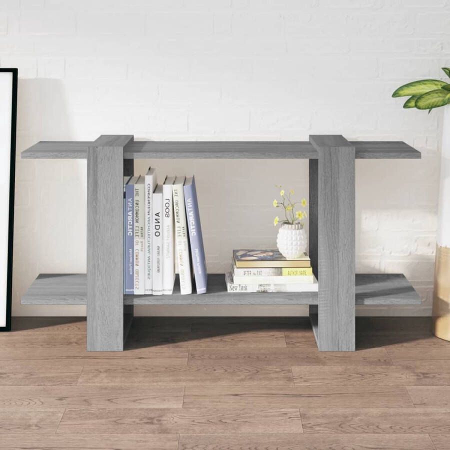 VidaLife Boekenkast 100x30x51 cm bewerkt hout grijs sonoma eikenkleurig