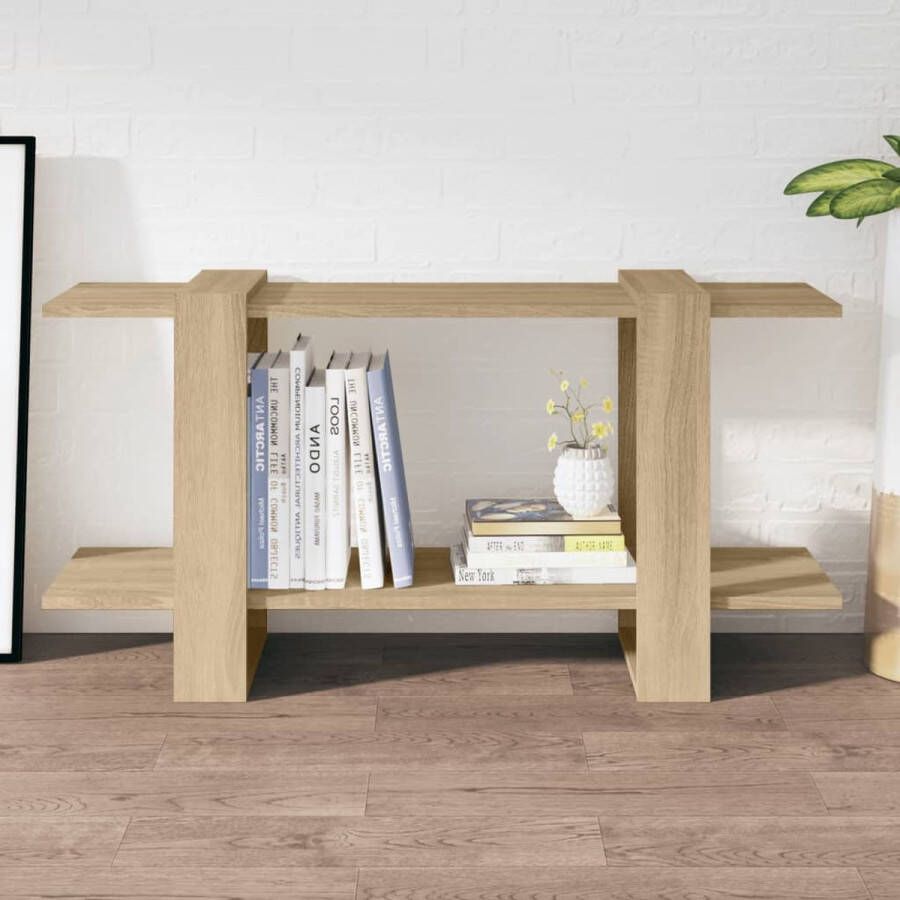 VidaLife Boekenkast 100x30x51 cm bewerkt hout sonoma eikenkleurig