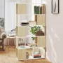 VidaLife Boekenkast kamerscherm 80x24x155 cm spaanplaat wit sonoma eiken - Thumbnail 1