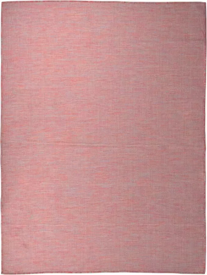 VidaLife Buitenkleed platgeweven 120x170 cm rood