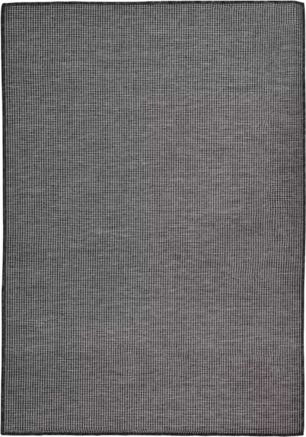 VidaLife Buitenkleed platgeweven 160x230 cm grijs