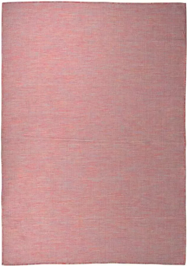 VidaLife Buitenkleed platgeweven 160x230 cm rood