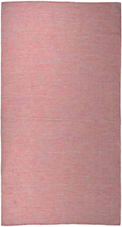 VidaLife Buitenkleed platgeweven 80x150 cm rood
