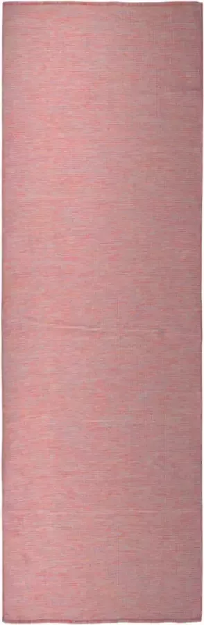 VidaLife Buitenkleed platgeweven 80x250 cm rood