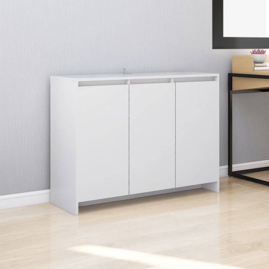 VidaLife Dressoir 102x33x75 cm spaanplaat wit