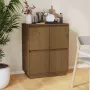 VidaLife Dressoir 60x34x75 cm massief grenenhout honingbruin - Thumbnail 2