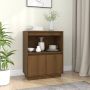 VidaLife Dressoir 60x34x75 cm massief grenenhout honingbruin - Thumbnail 3