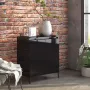 VidaLife Dressoir 60x35x70 cm spaanplaat hoogglans zwart - Thumbnail 2