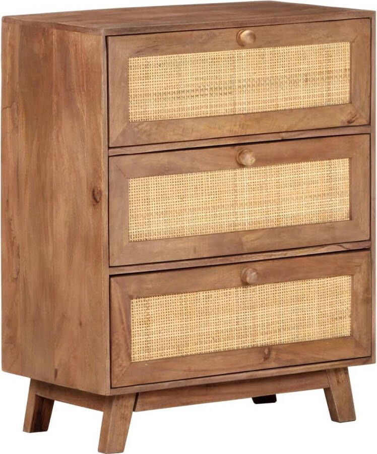 VidaLife Dressoir 61x35x76 cm massief mangohout