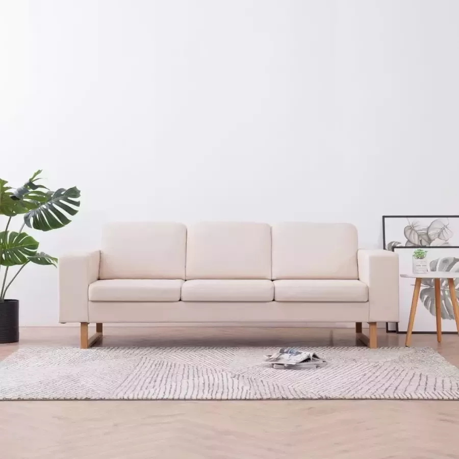 VidaLife Driezitsbank stof crème