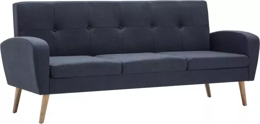 VidaLife Driezitsbank stof donkergrijs - Foto 5