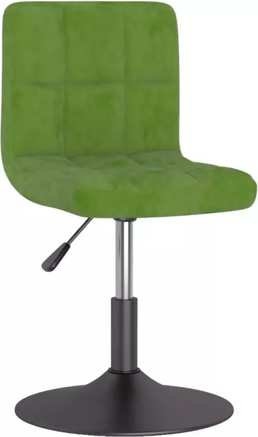 VidaLife Eetkamerstoel draaibaar fluweel lichtgroen - Foto 11