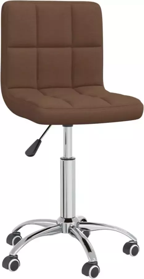 VidaLife Eetkamerstoel draaibaar stof bruin - Foto 15