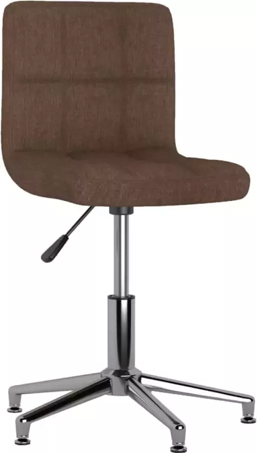 VidaLife Eetkamerstoel draaibaar stof bruin - Foto 14