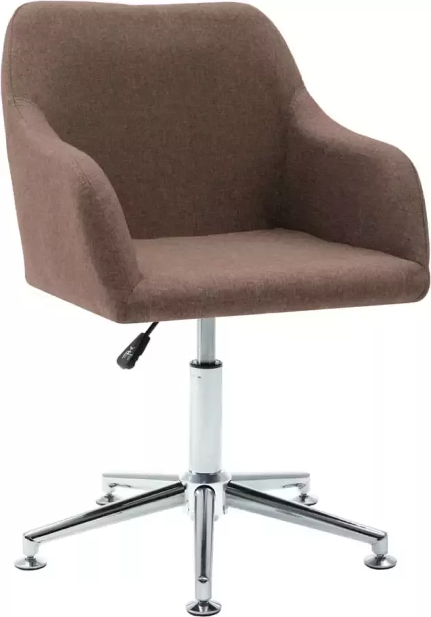 VidaLife Eetkamerstoel draaibaar stof bruin - Foto 11