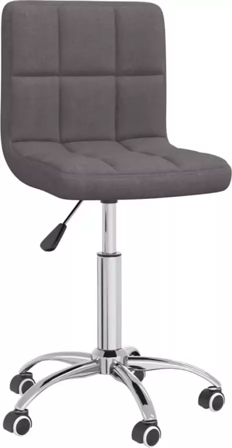 VidaLife Eetkamerstoel draaibaar stof taupe - Foto 16