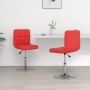 VidaLife Eetkamerstoelen 2 st kunstleer rood - Thumbnail 2