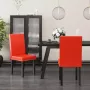 VidaLife Eetkamerstoelen 2 st PVC rood - Thumbnail 1