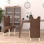 VidaLife Eetkamerstoelen 2 st stof bruin - Thumbnail 11