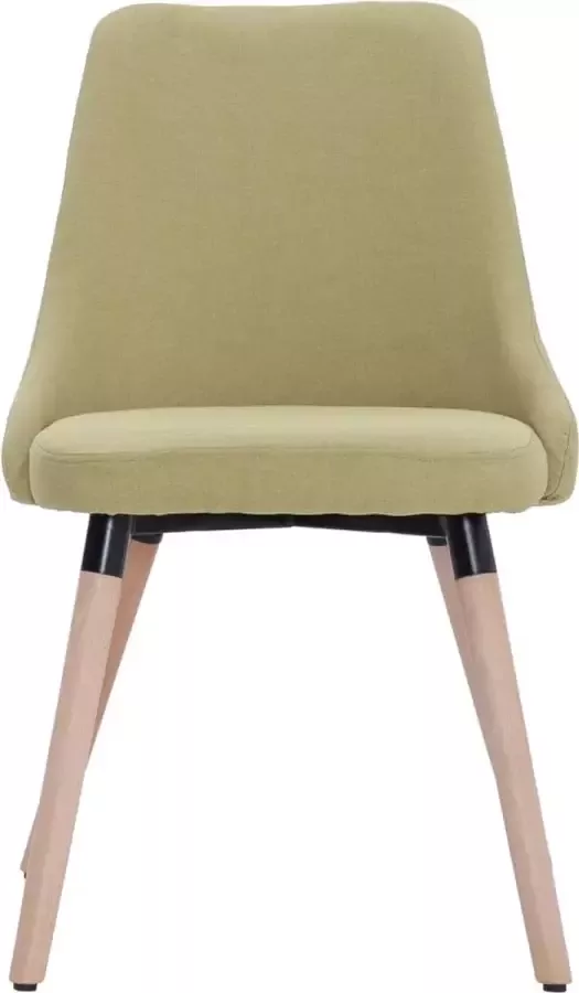 VidaLife Eetkamerstoelen 2 st stof groen - Foto 8
