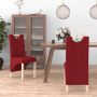 VidaLife Eetkamerstoelen 2 st stof wijnrood - Thumbnail 6